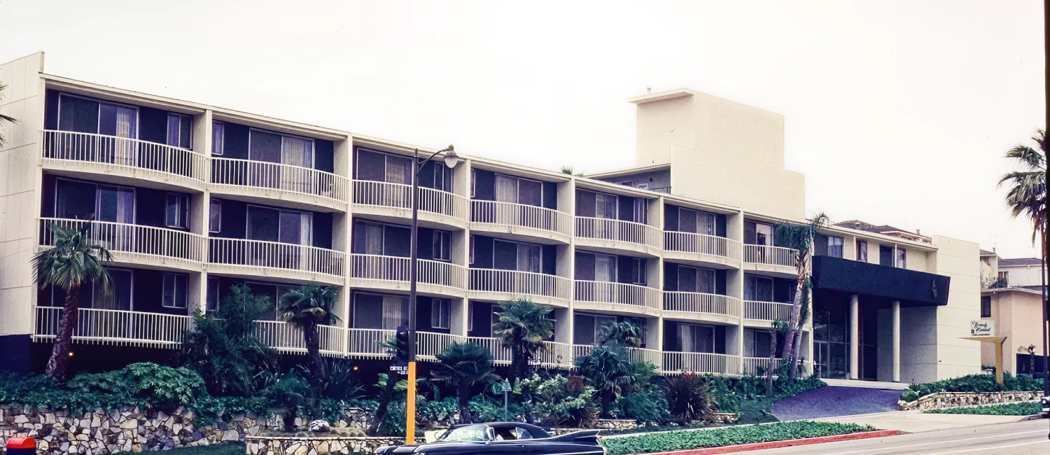 Exterior view of the Beverly Hills Plaza Hotel